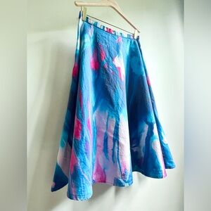 One Of A Kind Custom Print Artisan Designed Skirt